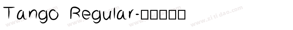 Tango Regular字体转换